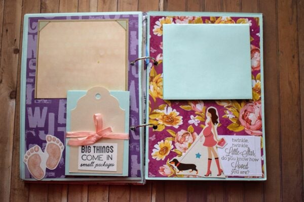 Handcrafted Pregnancy Journal | Pregnancy Scrapbook | Document your pregnancy journey