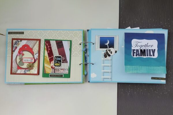 Handmade Baby Boy album – Keepsake Memory album A4 size