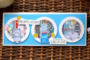 Hippo Slimline Shaker Card